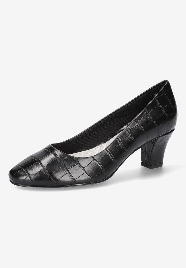 Ballari Pump, BLACK CROCO, hi-res image number 0