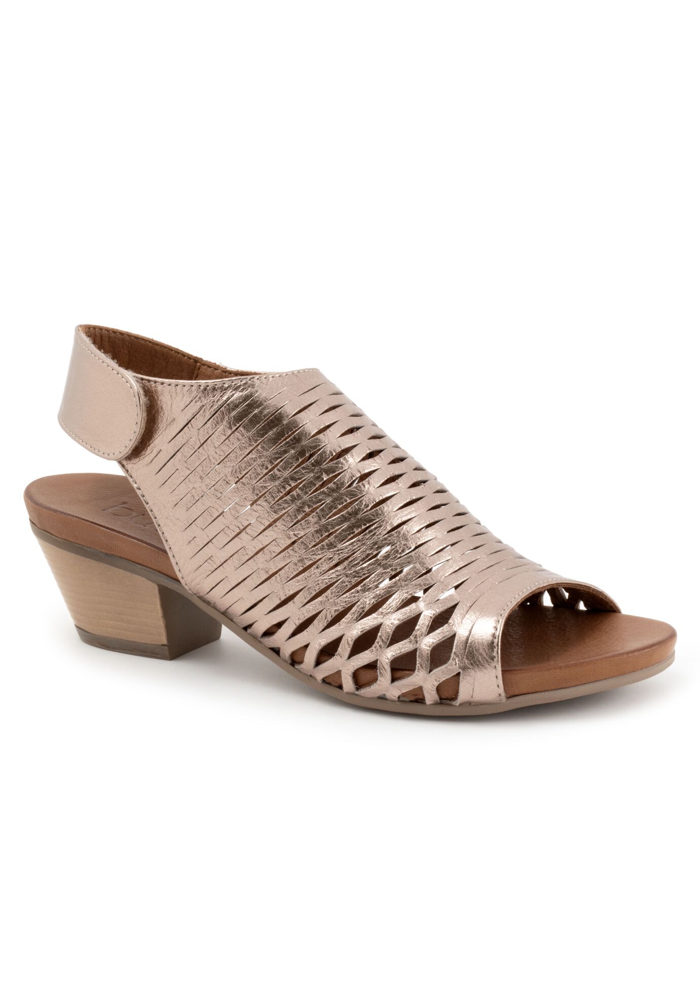 Lacey Sling Back Heel, TAUPE METAL, hi-res image number 0