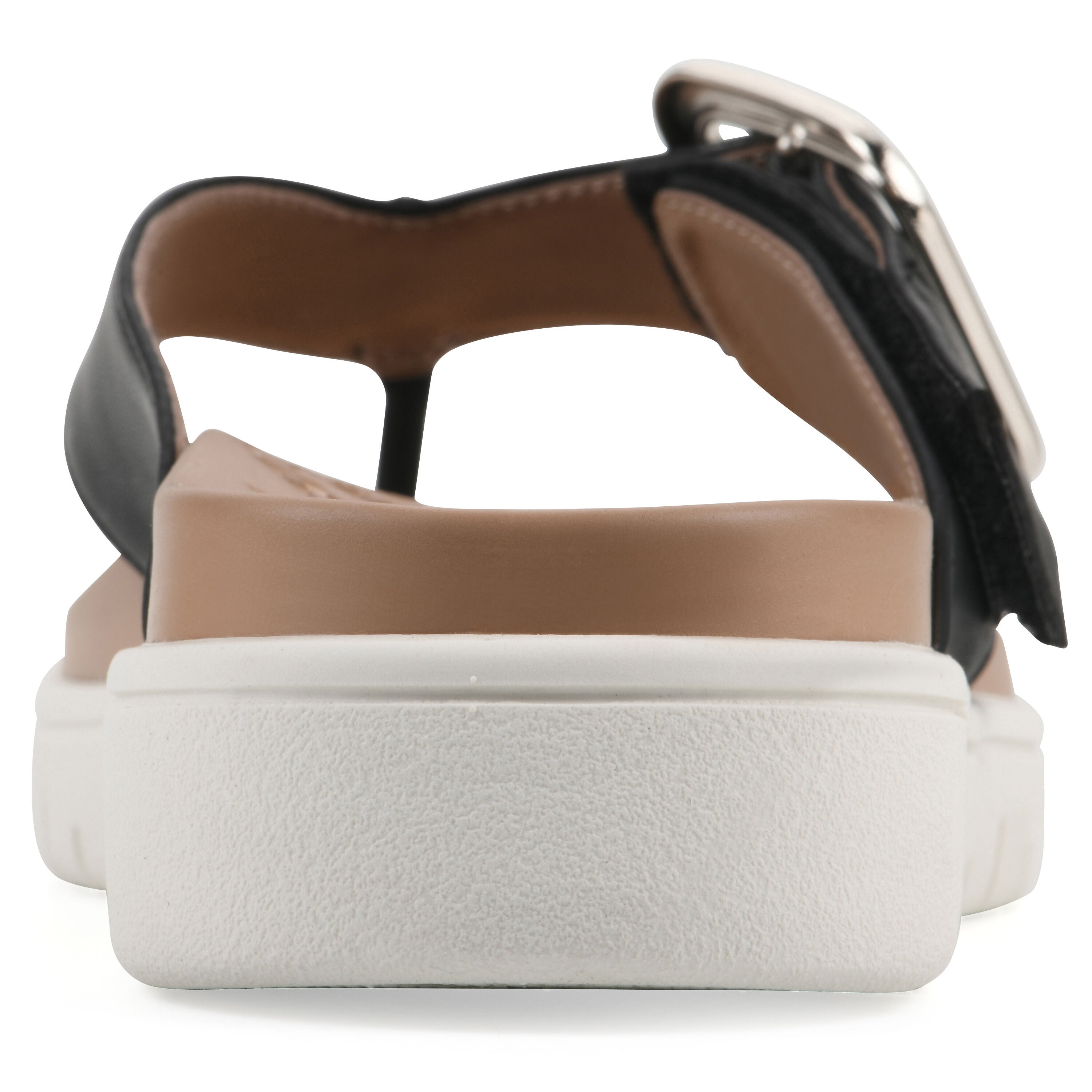 Nalla FOM Recovery Thong Sandal, BLACK SMOOTH, on-hover image number 1