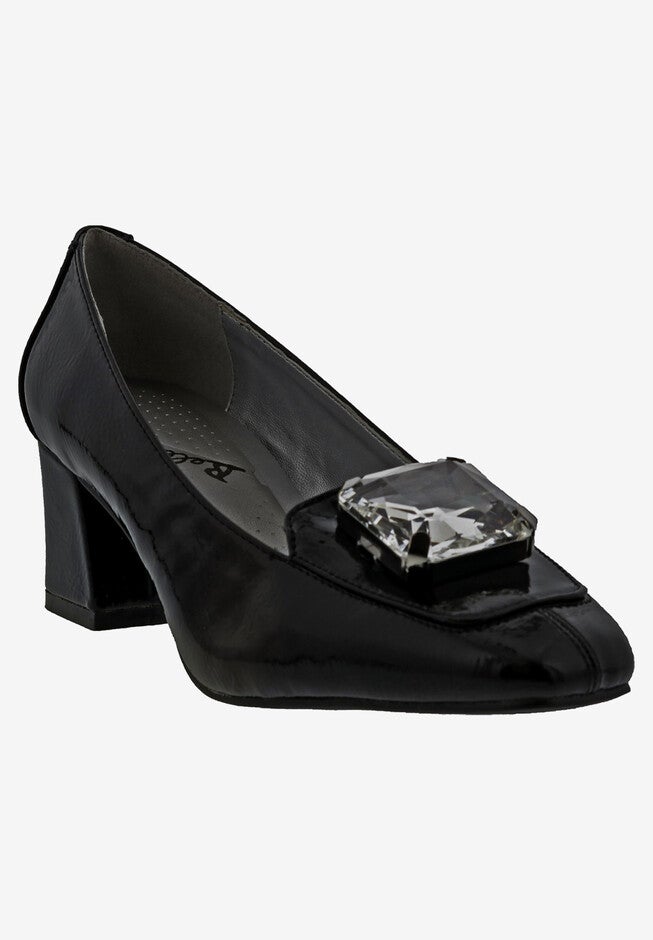Amazing Pump, BLACK FAUX PATENT, hi-res image number 0