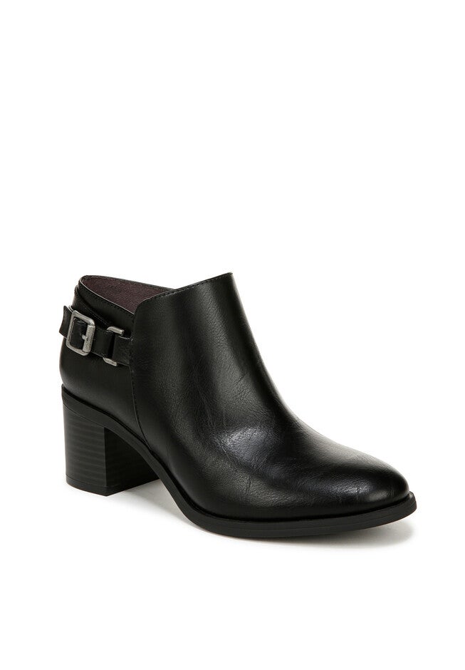 Lorelai Ankle Bootie, BLACK FAUX LEATHER, hi-res image number null