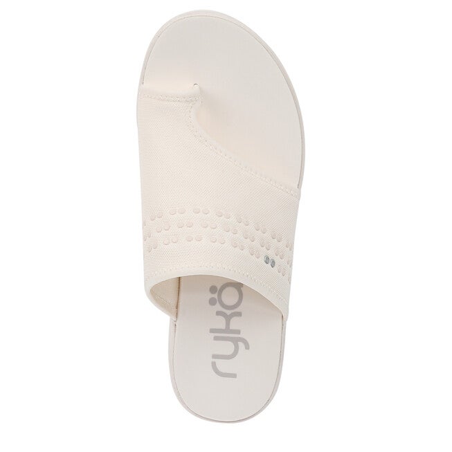Elegance Slide Sandal, WHITE ALYSSUM, alternate image number 6