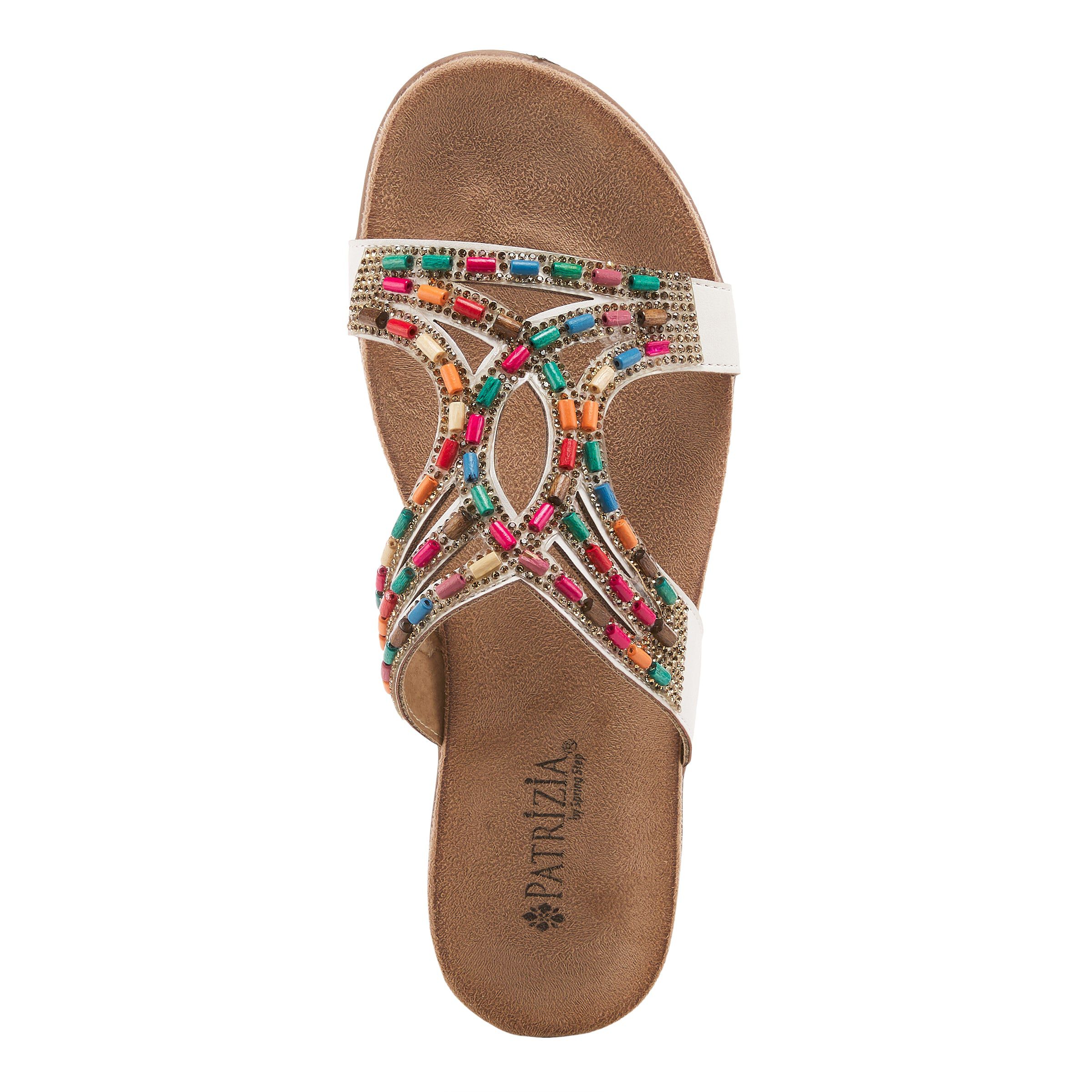 Twirling Slide Sandal, WHITE, alternate image number 3
