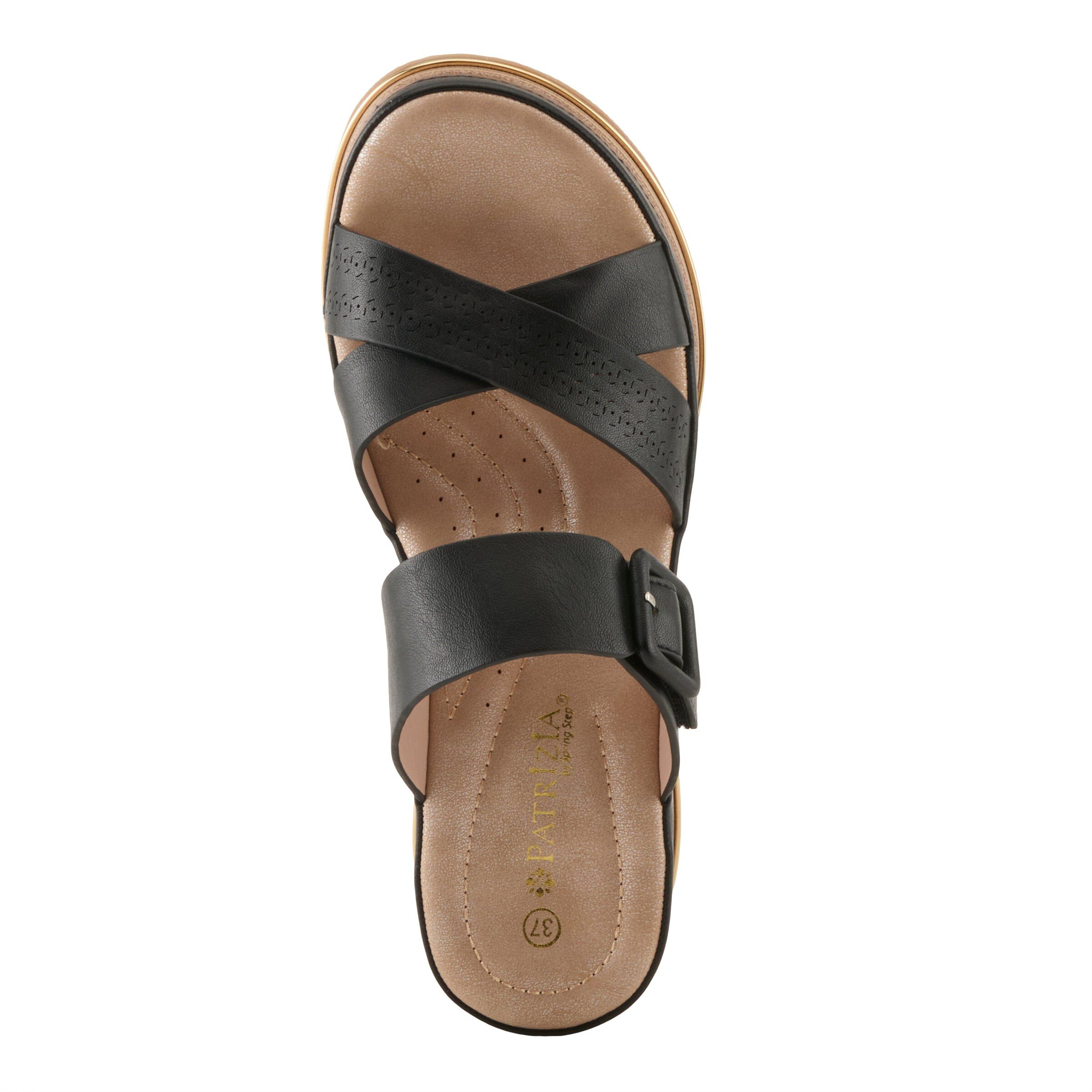 Cattaneo Wedge Sandal, BLACK, alternate image number 3
