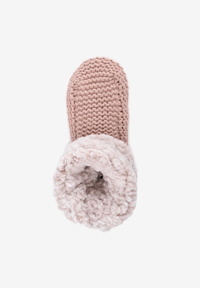 Sherpa Cuff Slipper Bootie, , alternate image number 6