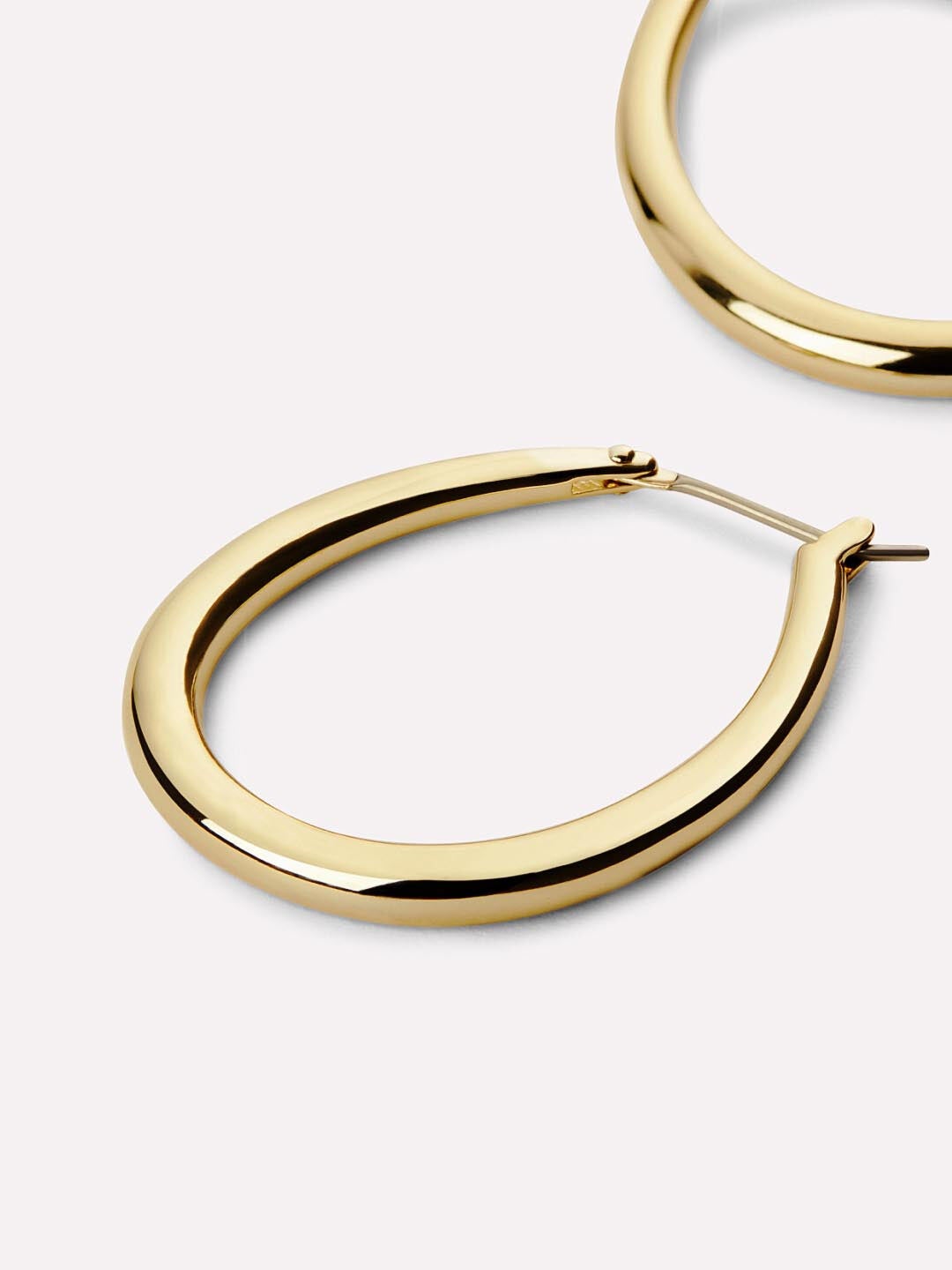 Cuidado Gold Hoop Earrings, GOLD, alternate image number 5