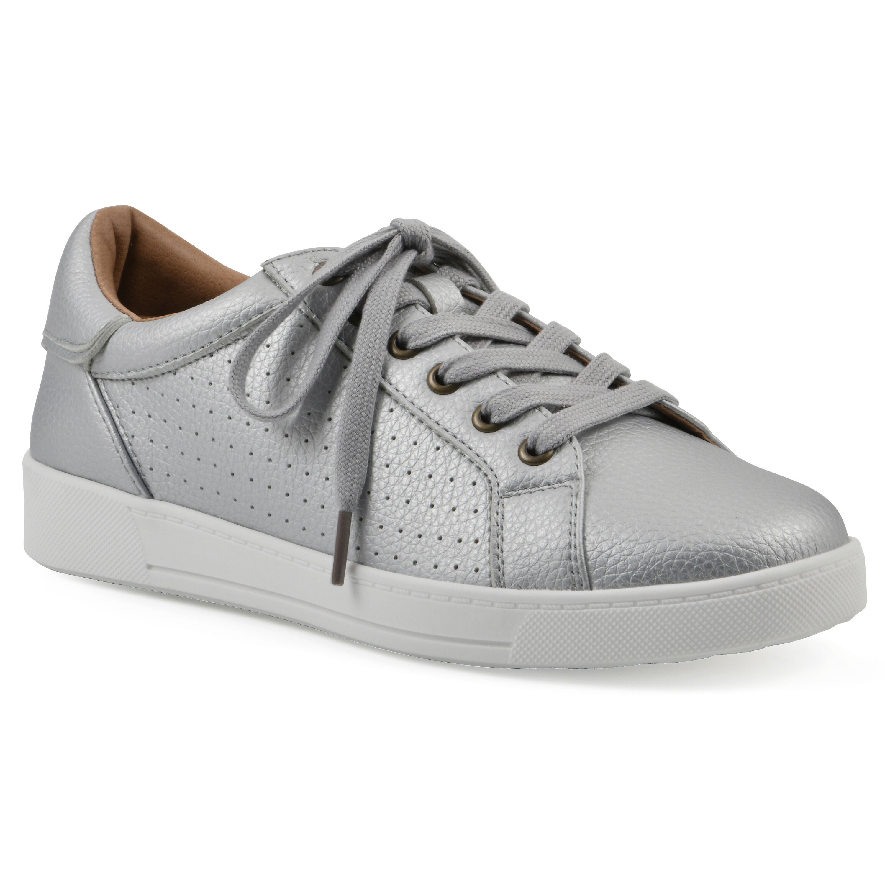 Uniform Lace Up Sneaker, SILVER SMOOTH, hi-res image number 0