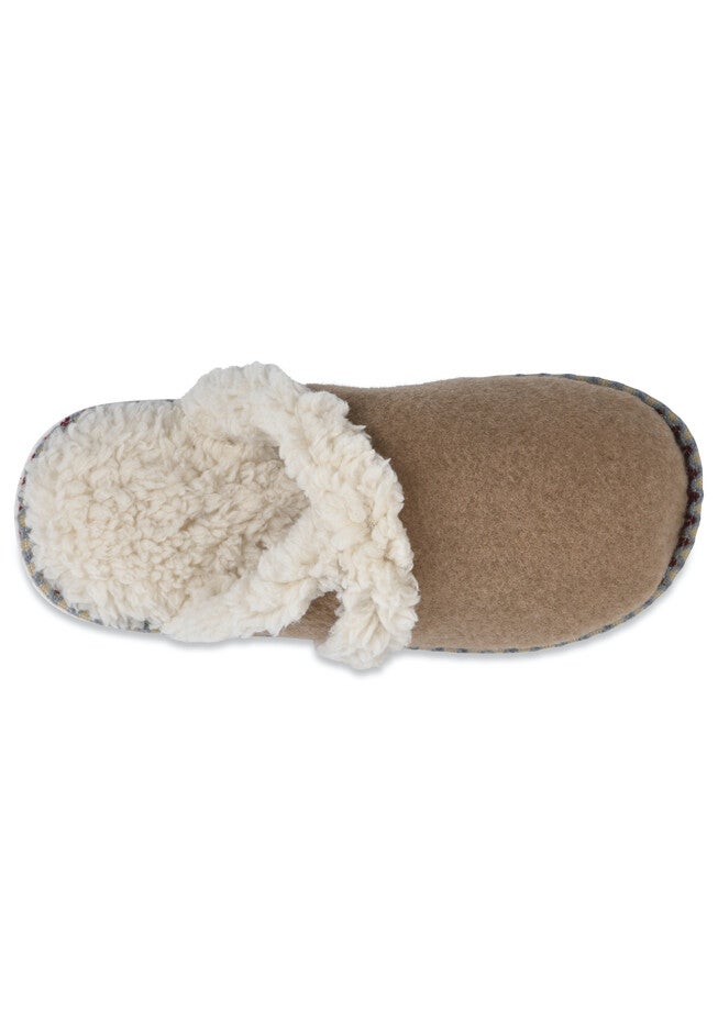 Faux Wool Closed Toe Scuff Slipper, , alternate image number 4