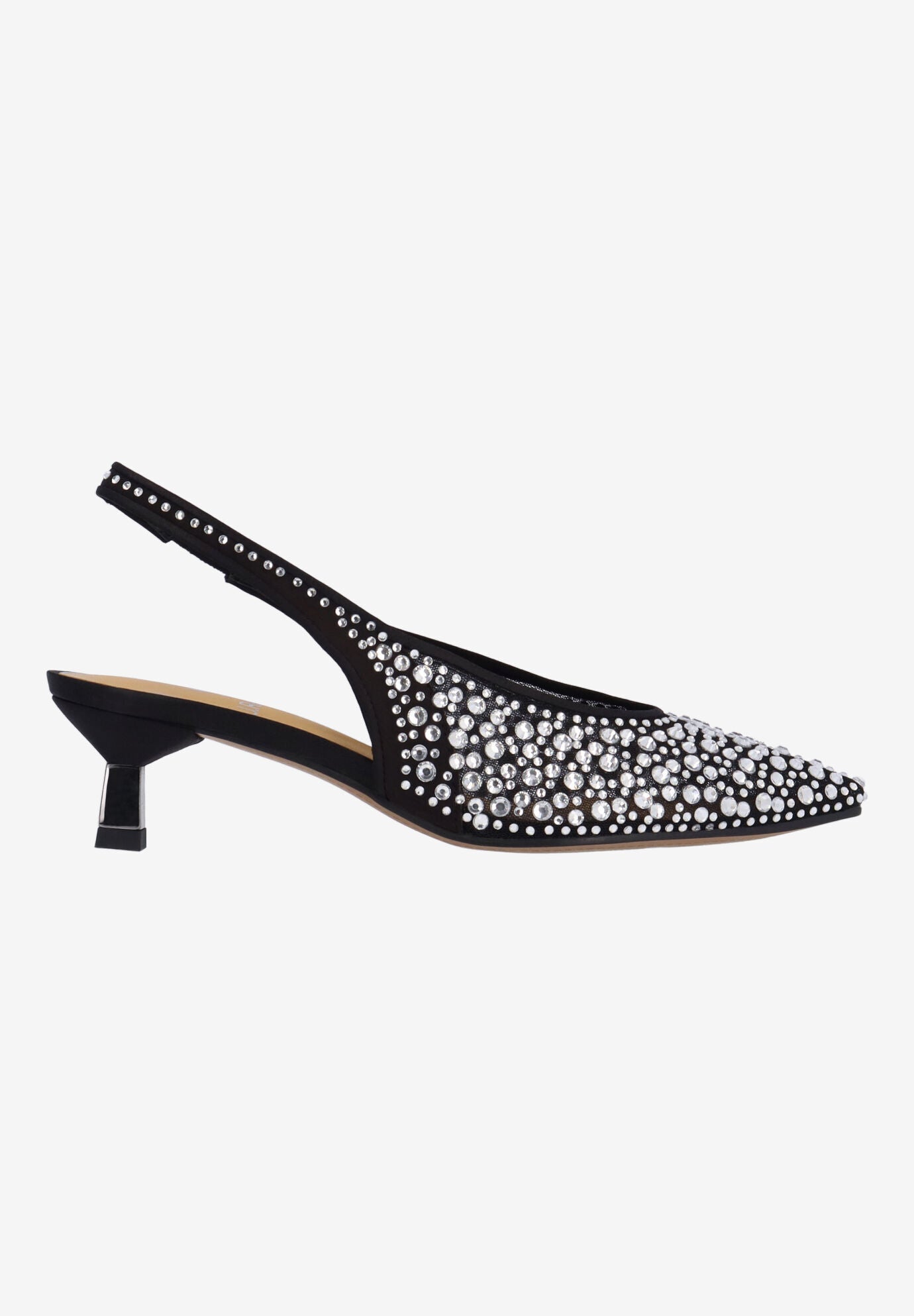 Tressa SlingbackPump, BLACK, alternate image number 3