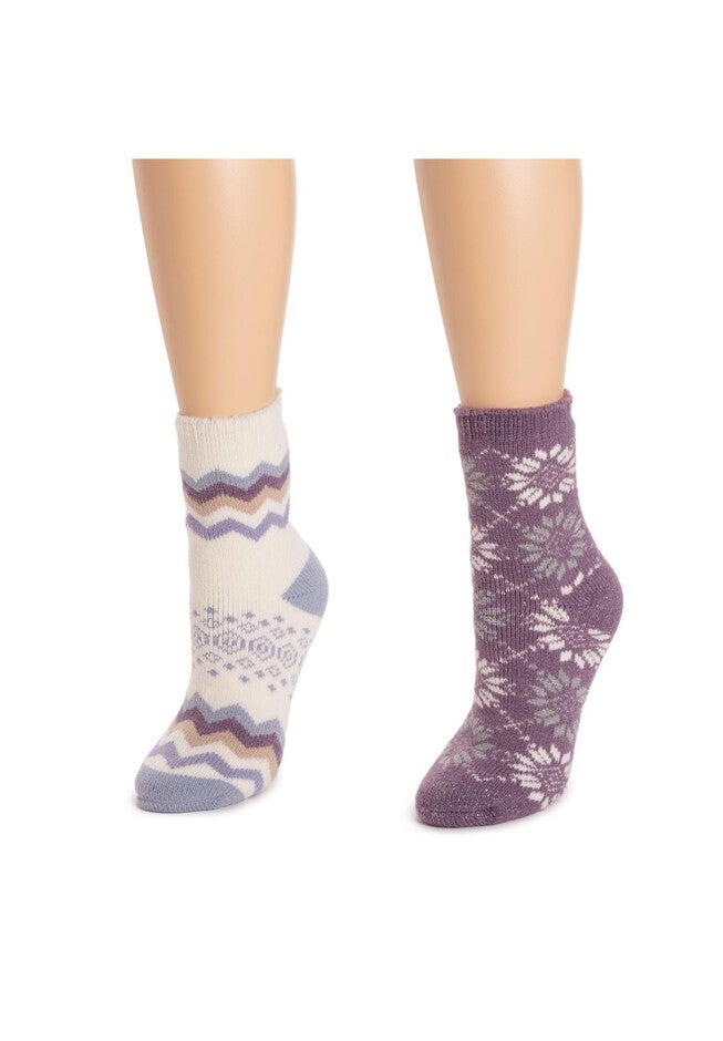 2 Pair Pack Crew Heat Retainer Socks, , on-hover image number null