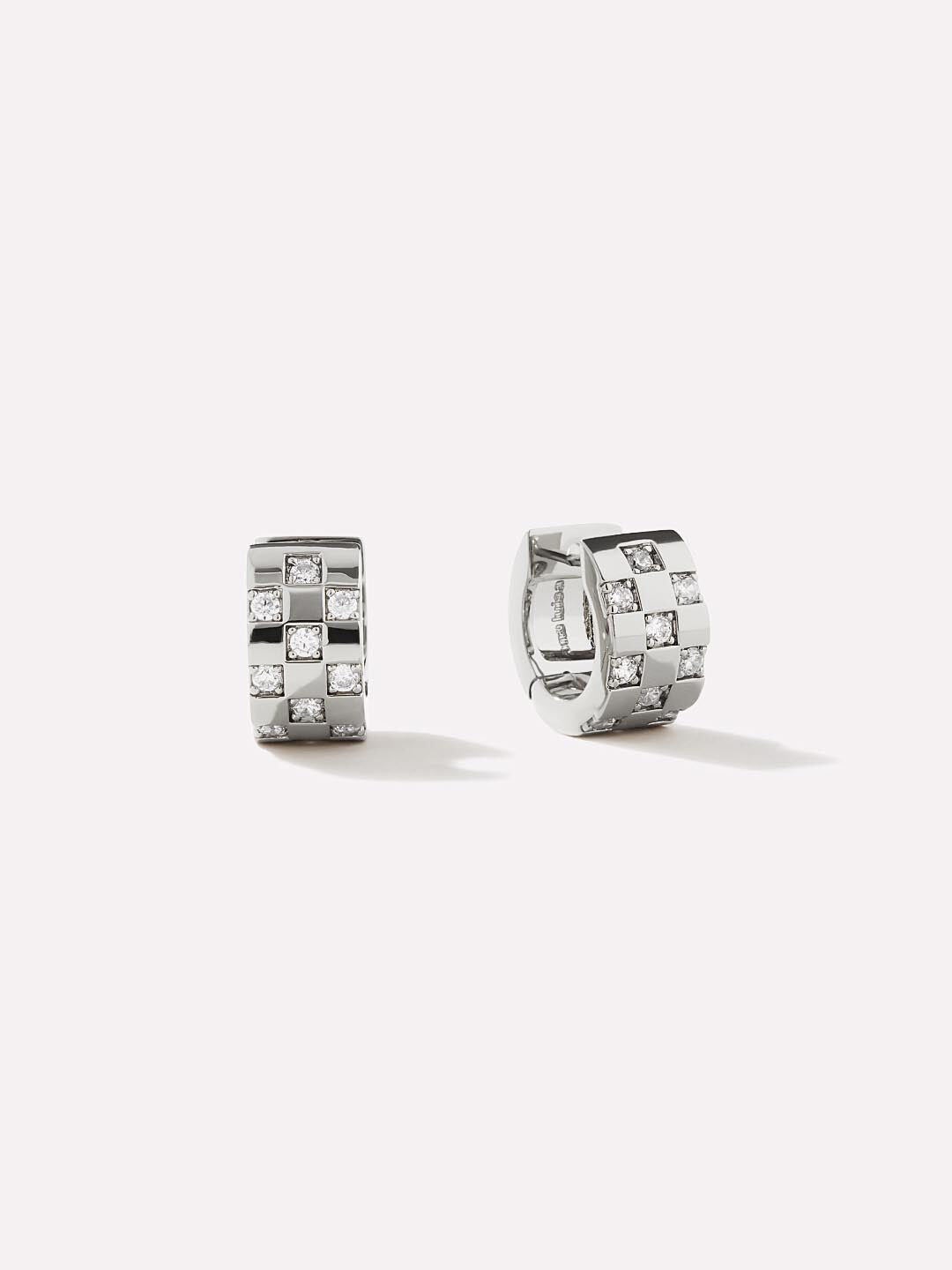 Eden Small Hoop Earrings, SILVER, hi-res image number 0