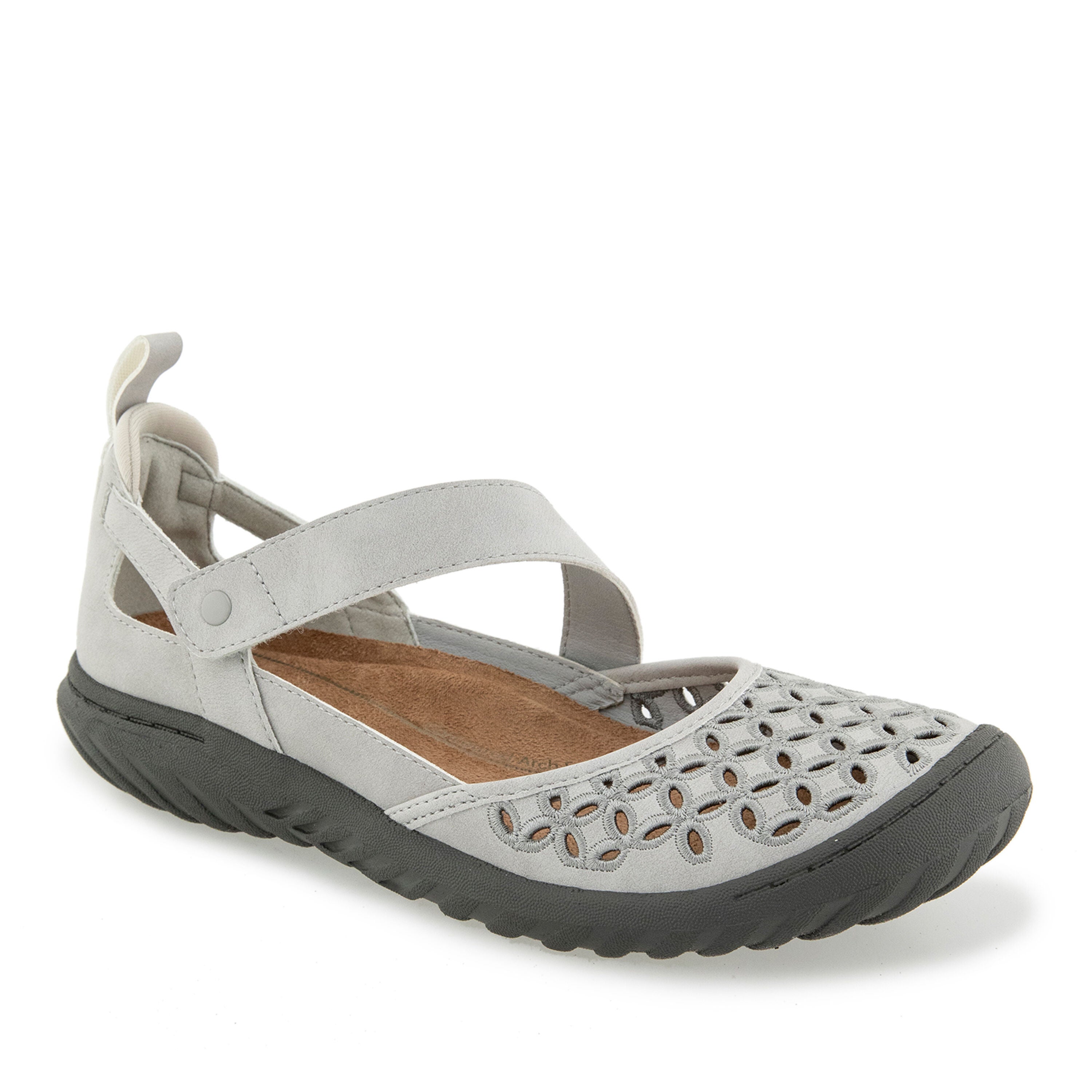 Bianca Hook and Loop Mary Jane, LIGHT GREY, hi-res image number 0