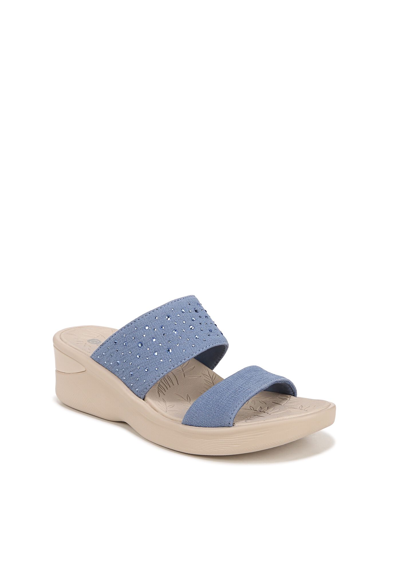 Sienna Bright Wedge Sandal, BLUE FABRIC, hi-res image number 0
