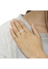 Sterling Silver Baguette Cut Diamond Channel Set Wedding Ring, , alternate image number null