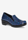 Leeza Flats, NAVY PAISLEY PATENT, hi-res image number null