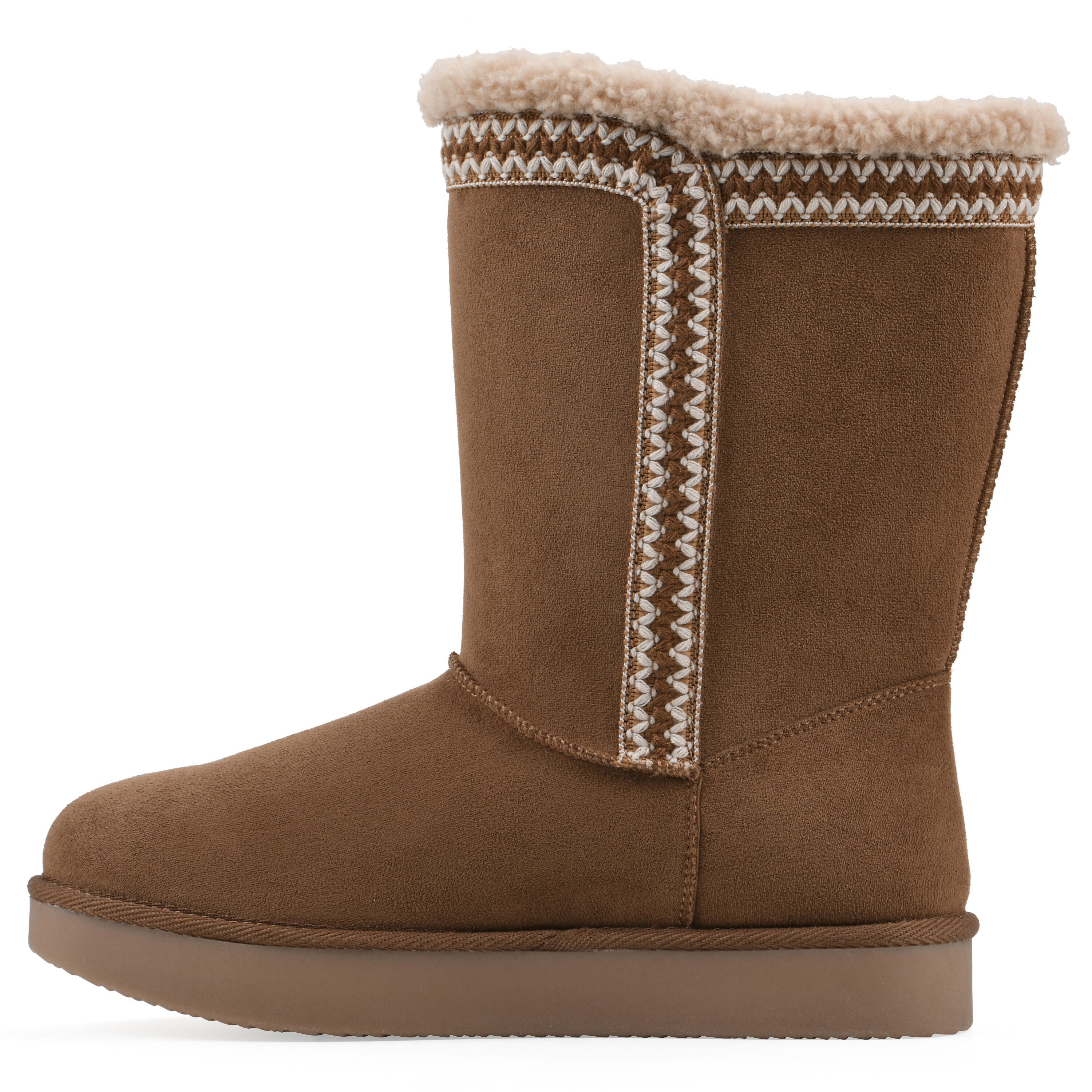 Blanca Faux Fur-Lined Boot, LIGHT CHESTNUT, alternate image number 3