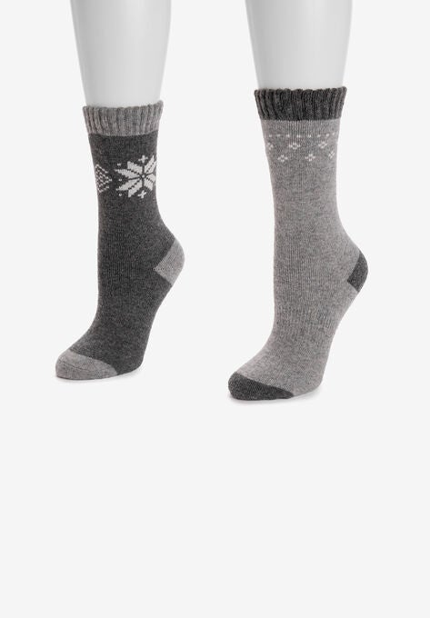2 Pair Pack Wool Boot Socks, , alternate image number null
