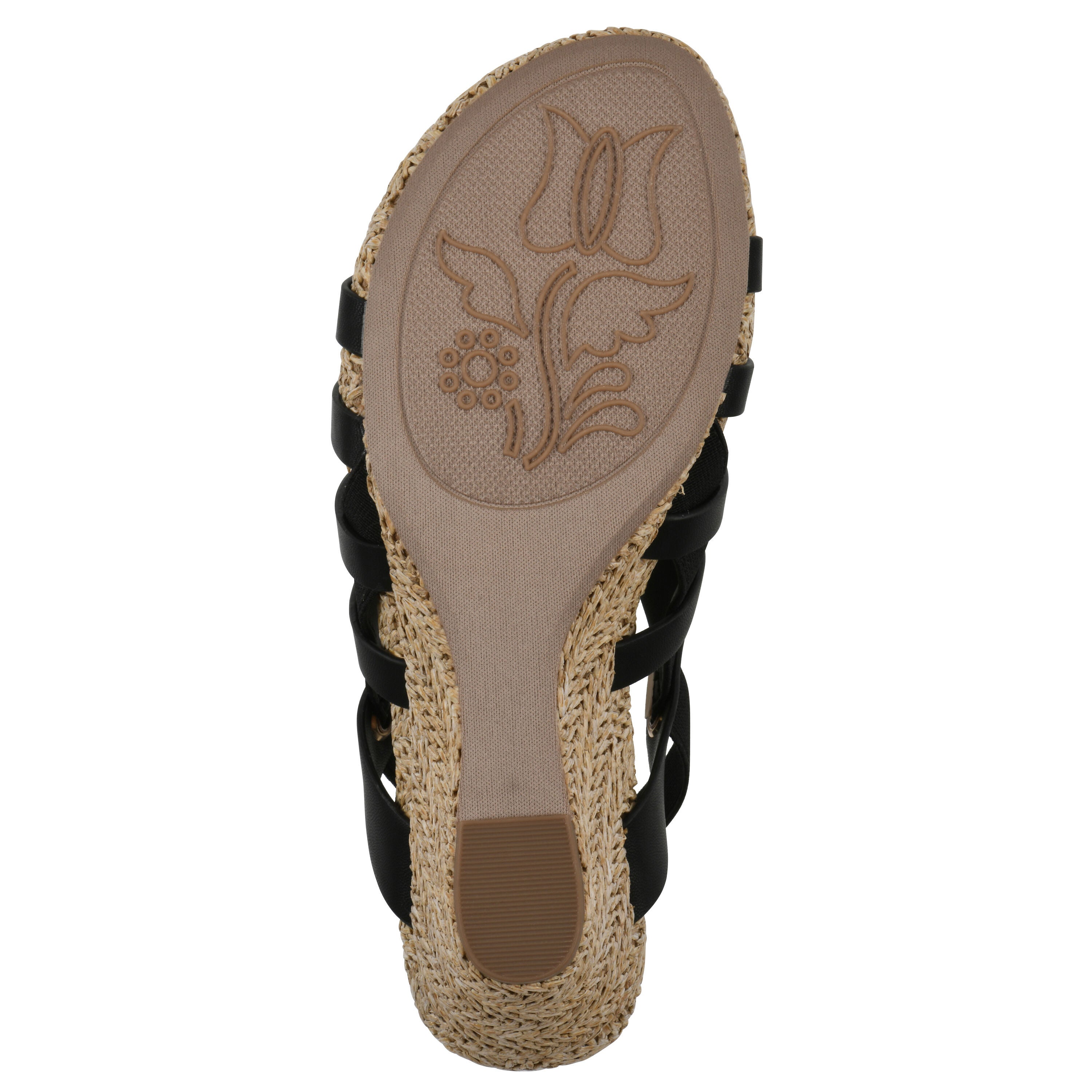 Ataps Wedge Sandal, BLACK SMOOTH, alternate image number 5