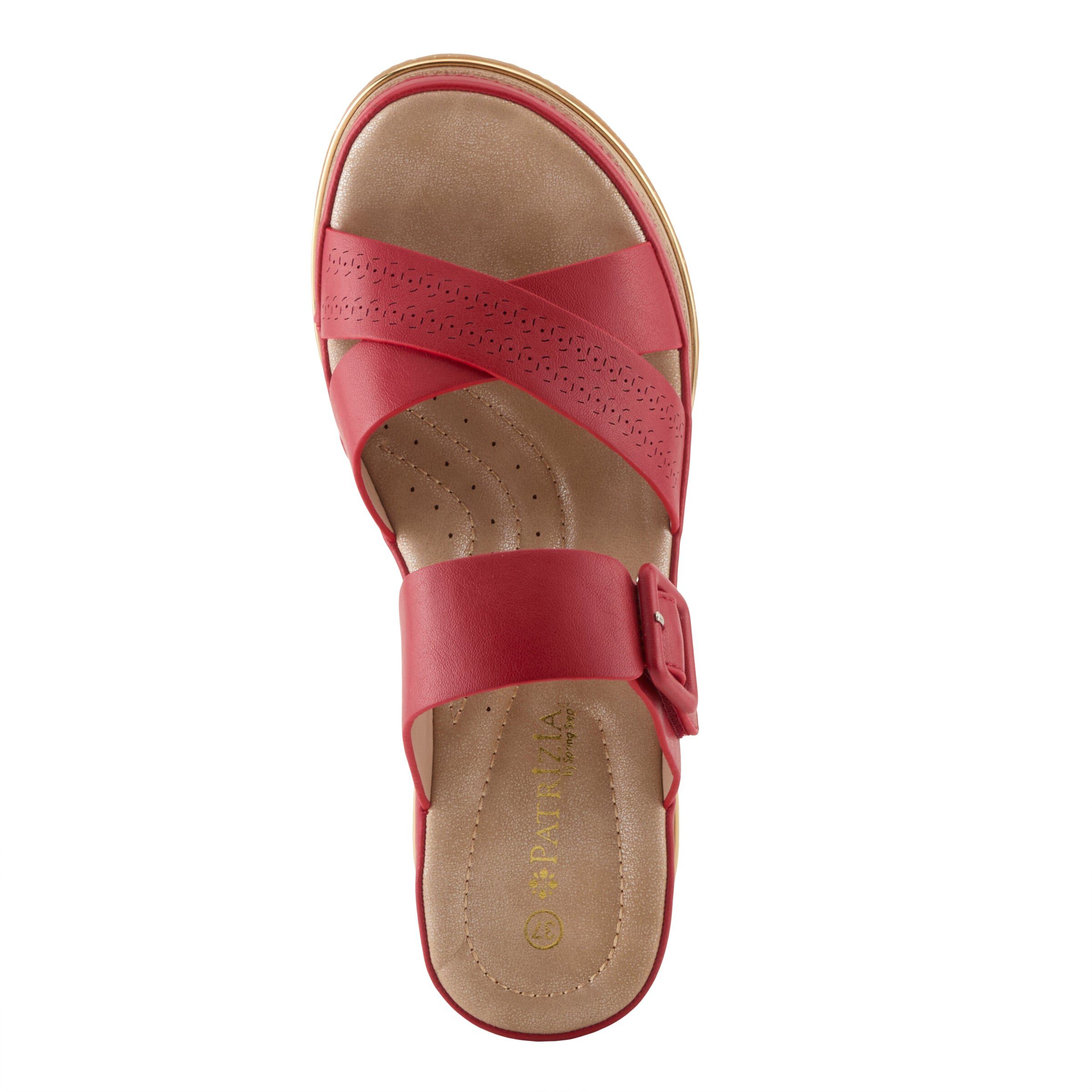 Cattaneo Wedge Sandal, RED, alternate image number 3