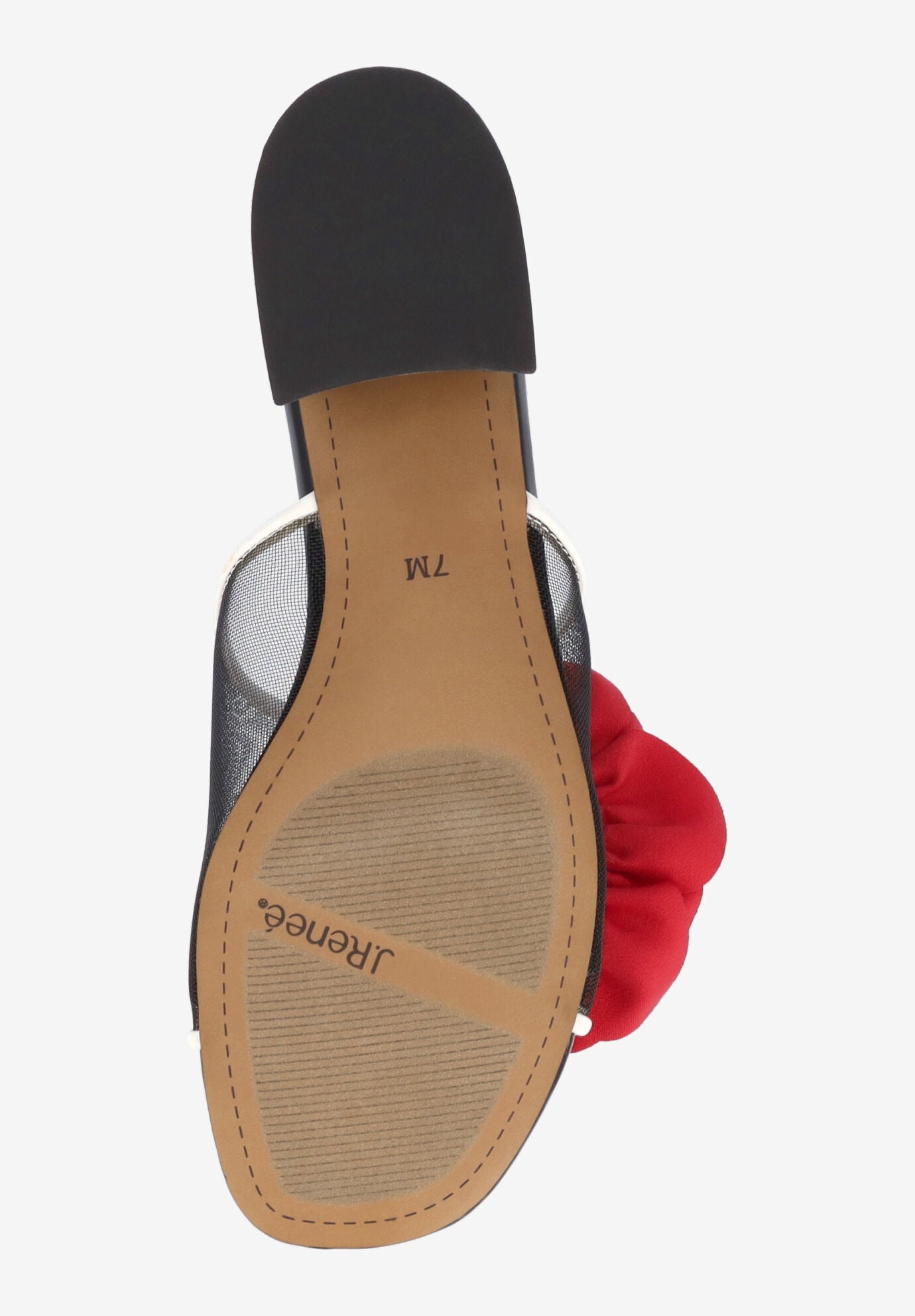 Myla Slip-On Sandal, BLACK WHITE RED, alternate image number 6