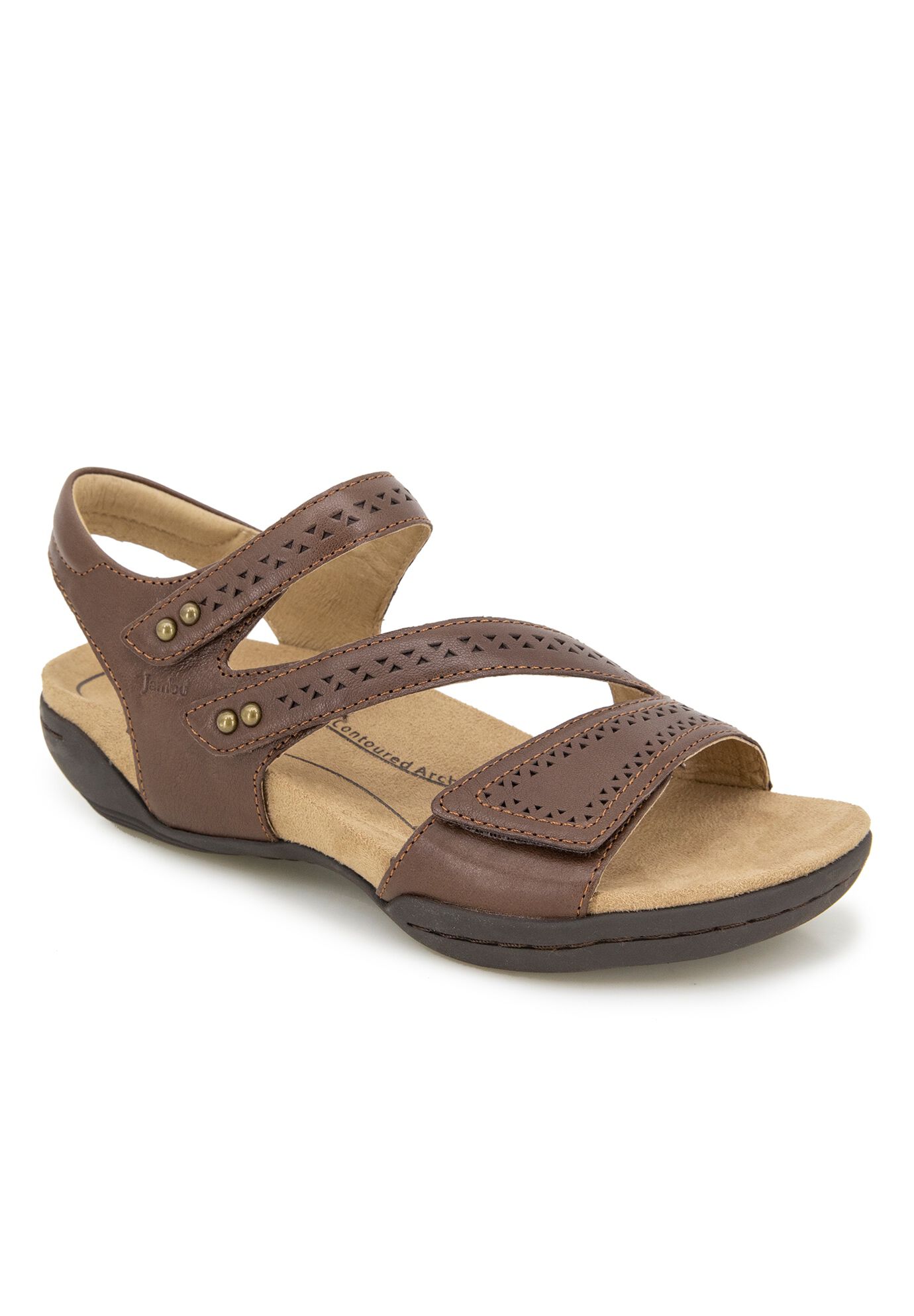 Makayla Sports Sandal, BROWN, hi-res image number 0