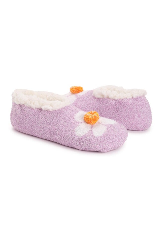 Women'S Cozy Daisy Ballerina Slippers, , alternate image number null