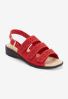 The Sutton Sandal By Comfortview, HOT RED, hi-res image number null