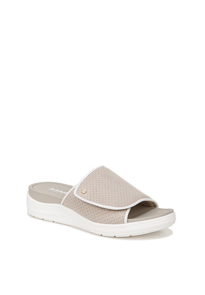 Time Off Set Slide Sandal, OYSTER GREY FABRIC, hi-res image number null