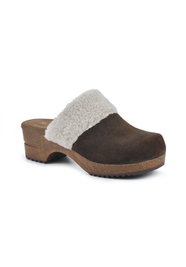 Bonus Clog Mule, BROWN SUEDE FUR, hi-res image number null