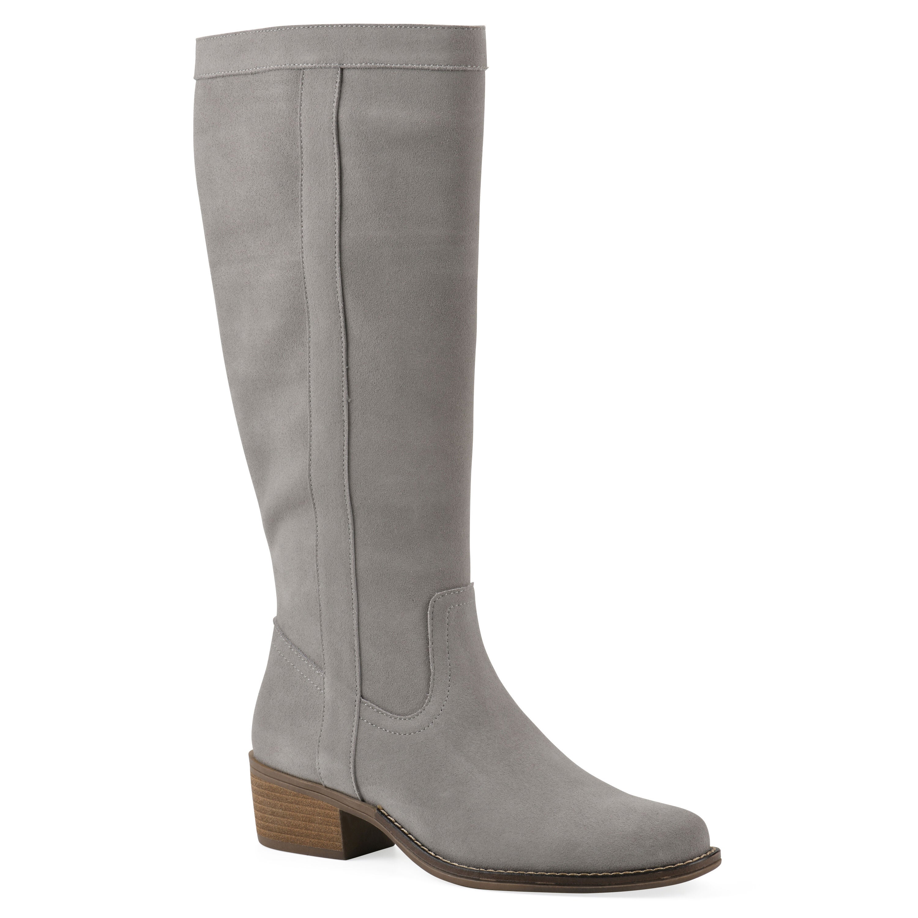 Altitude Tall Shaft Boot, LIGHT GREY SUEDE, hi-res image number 0