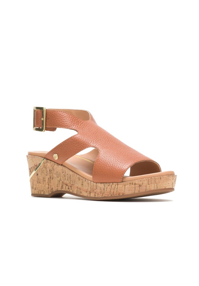 Maya Ankle Strap Sandals, MID BROWN LEATHER, hi-res image number null