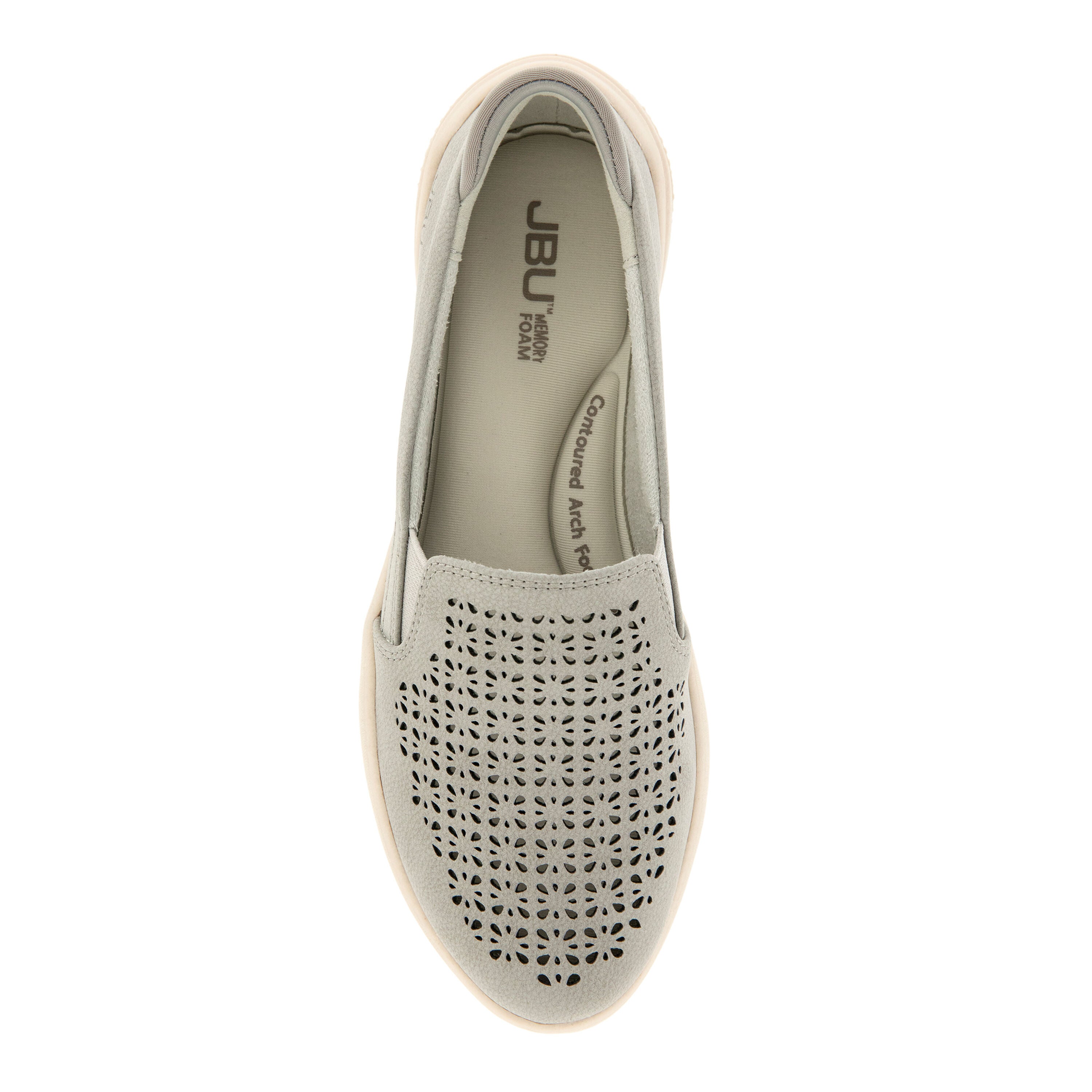 Fabian Slip-On Flat, GREY, alternate image number 4
