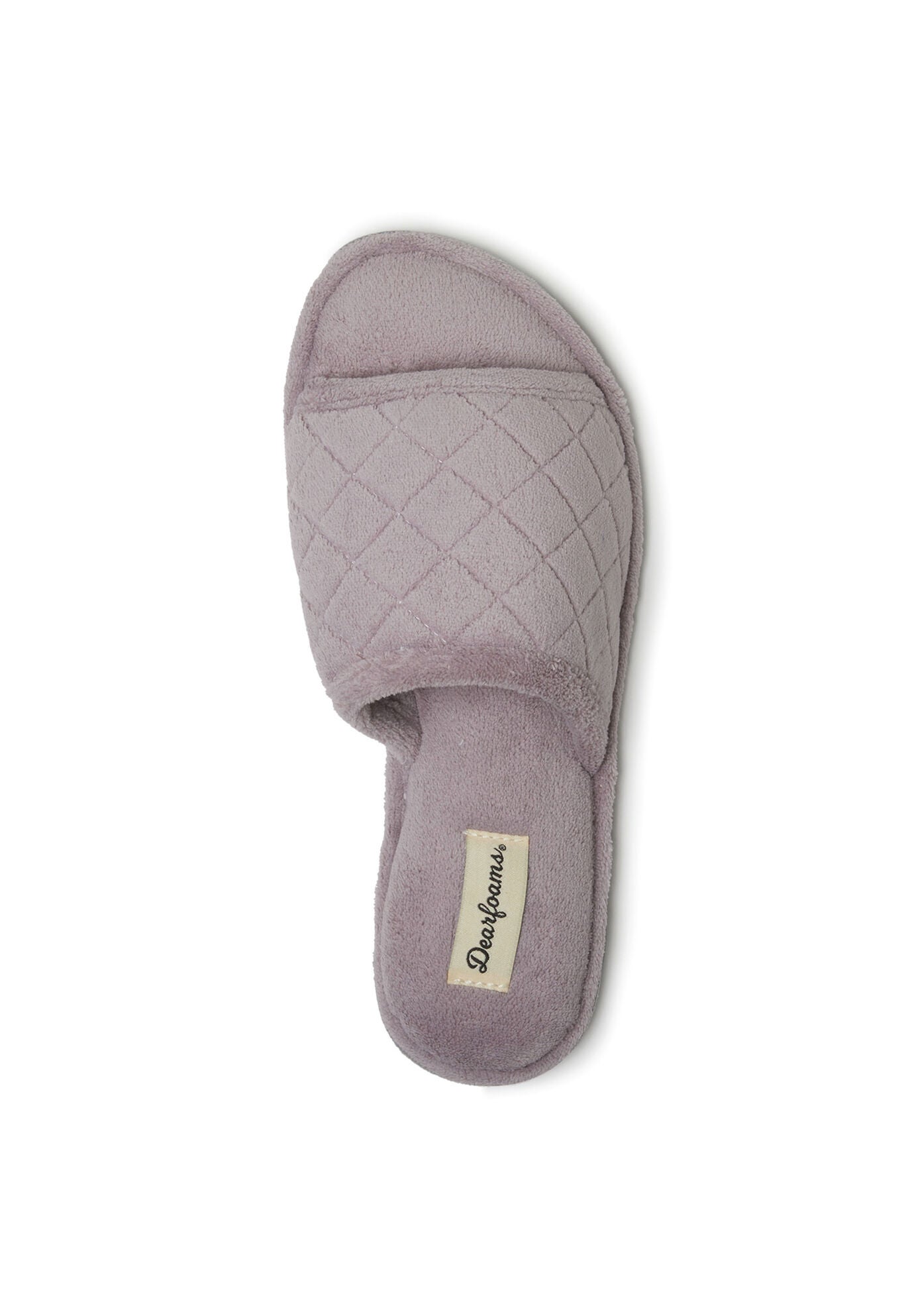 Beatrice Quilted Terry Slide Slipper, , on-hover image number 1