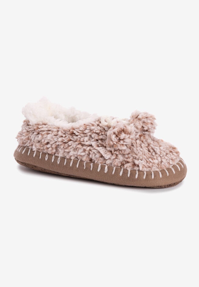 Sherpa Ballerina Slipper, BROWN, hi-res image number 0