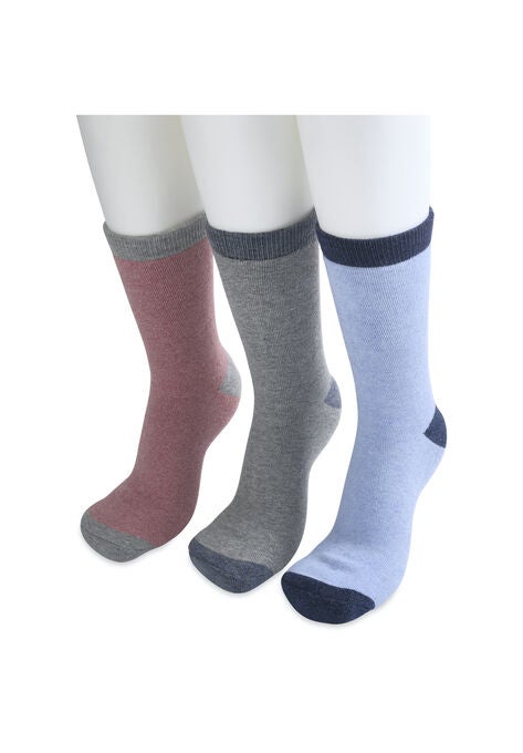3 Pack Super Soft Midweight Cushioned Thermal Socks, , alternate image number null
