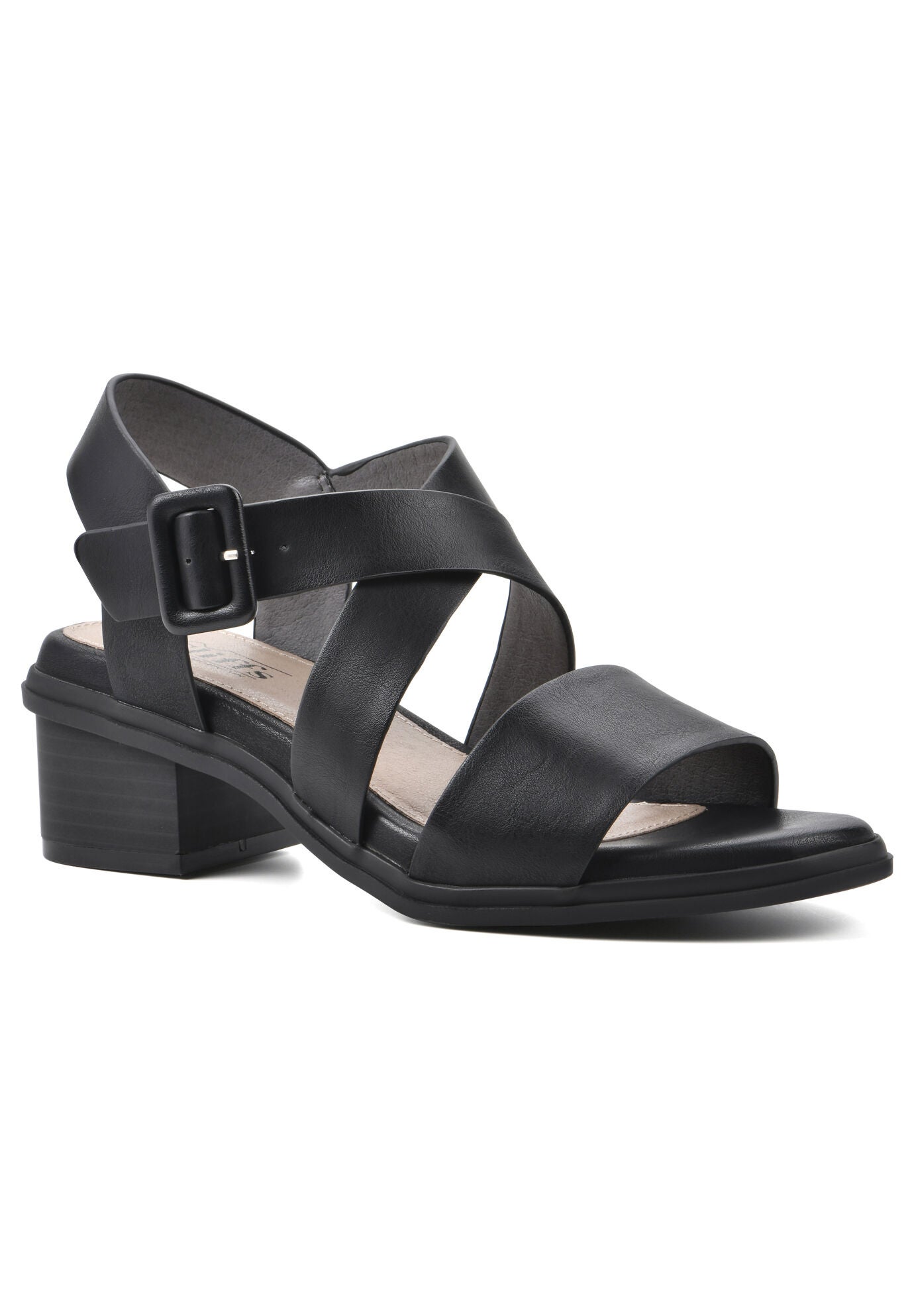 Cordovan Dressy Sandal, BLACK BURNISHED SMOOTH, hi-res image number 0