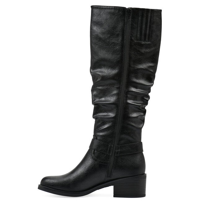 Cushion Tall Shaft Riding Boot, BLACK SMOOTH, alternate image number null