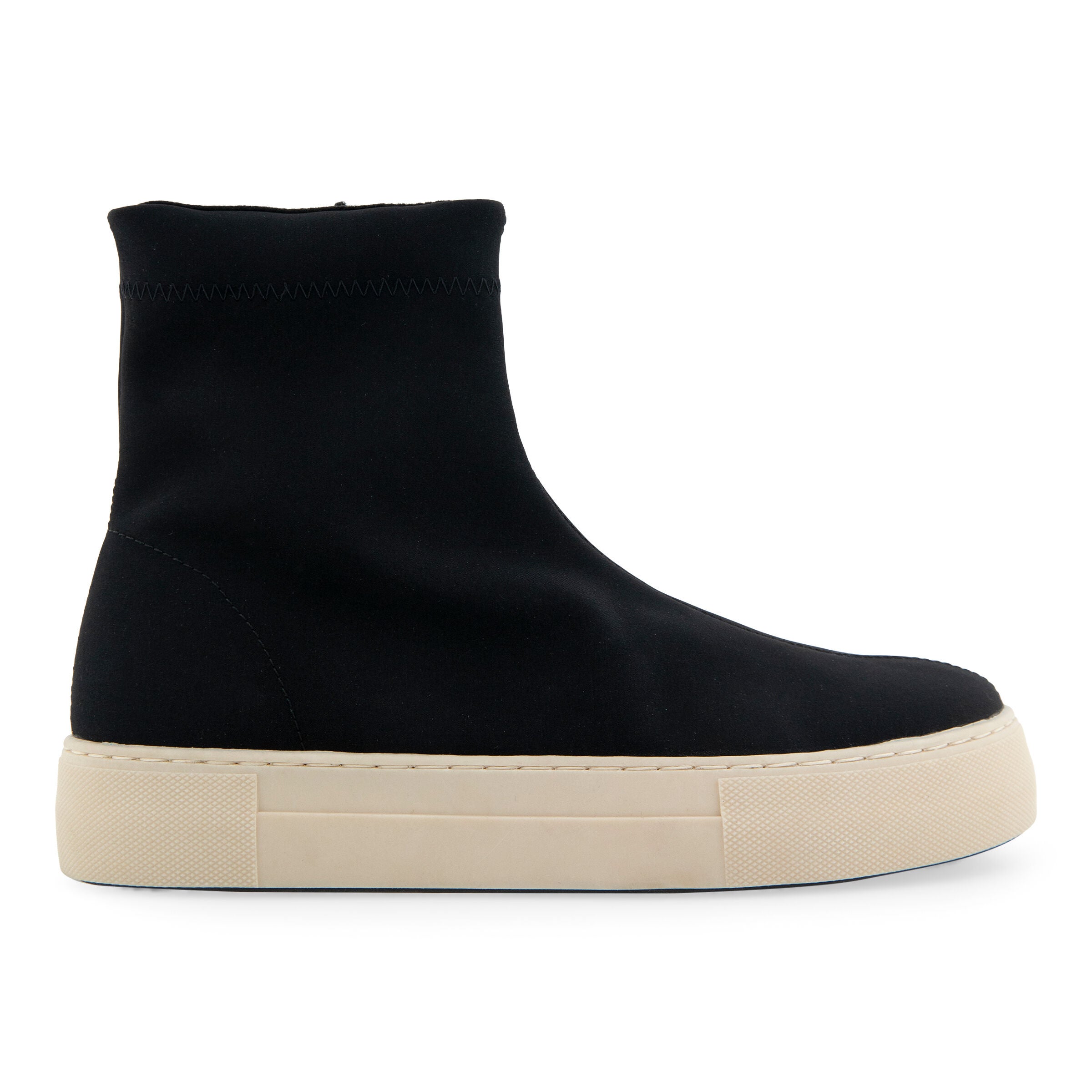 Blaise Flatform Bootie, BLACK STRETCH FABRIC, alternate image number 2