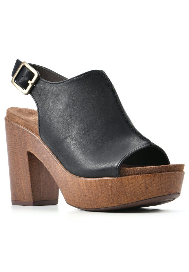 Alfie Dressy Sandal, BLACK BURNISHED SMOOTH, hi-res image number null