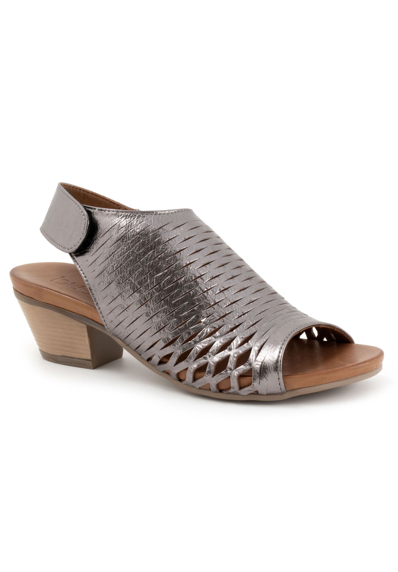 Lacey Sling Back Heel, PEWTER, hi-res image number 0
