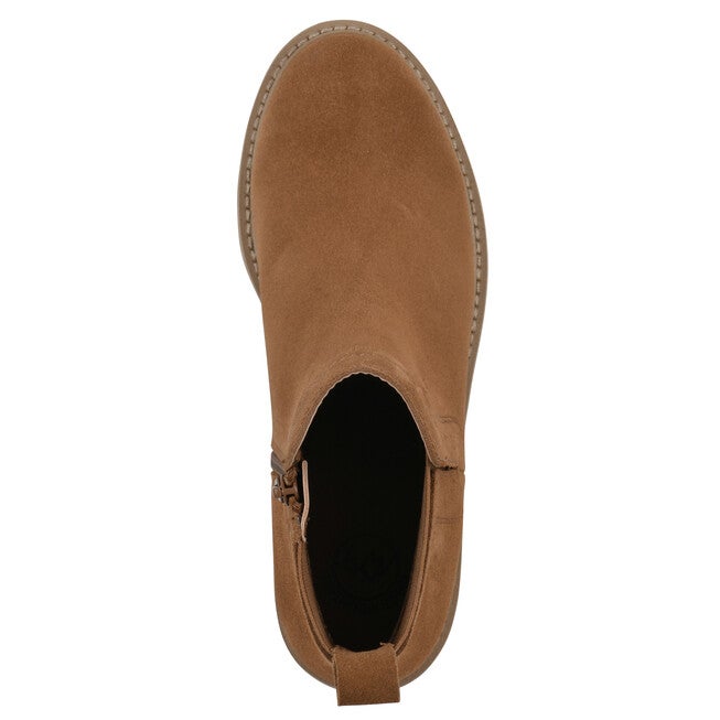 Glassie Lug Sole Chelsea Bootie, WHISKEY SUEDE, alternate image number null
