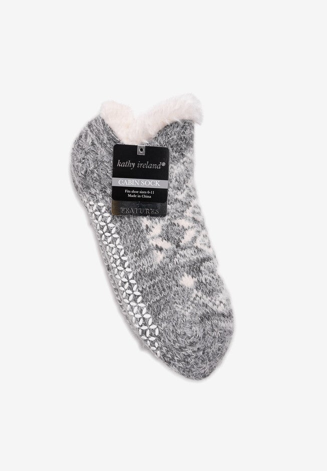 Feathered Shortie Cabin Sock, , alternate image number null