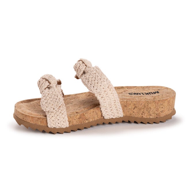Posie Sandal, NATURAL CROCHET, alternate image number null
