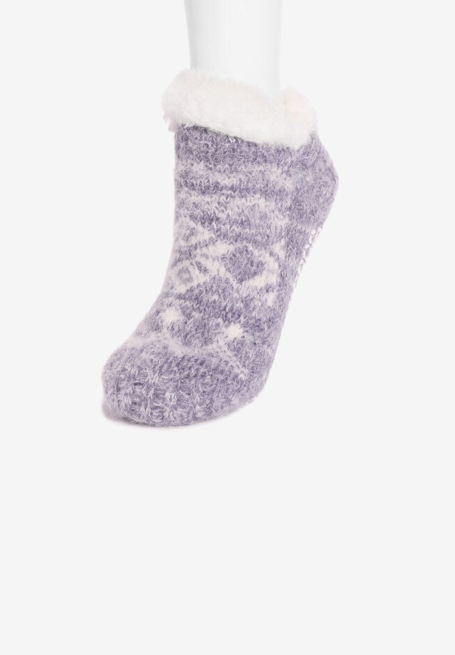 Feathered Shortie Cabin Sock, , alternate image number null