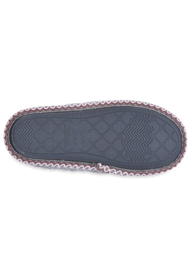 Textured Knit Clog With Fur Lining Slippers, , alternate image number null
