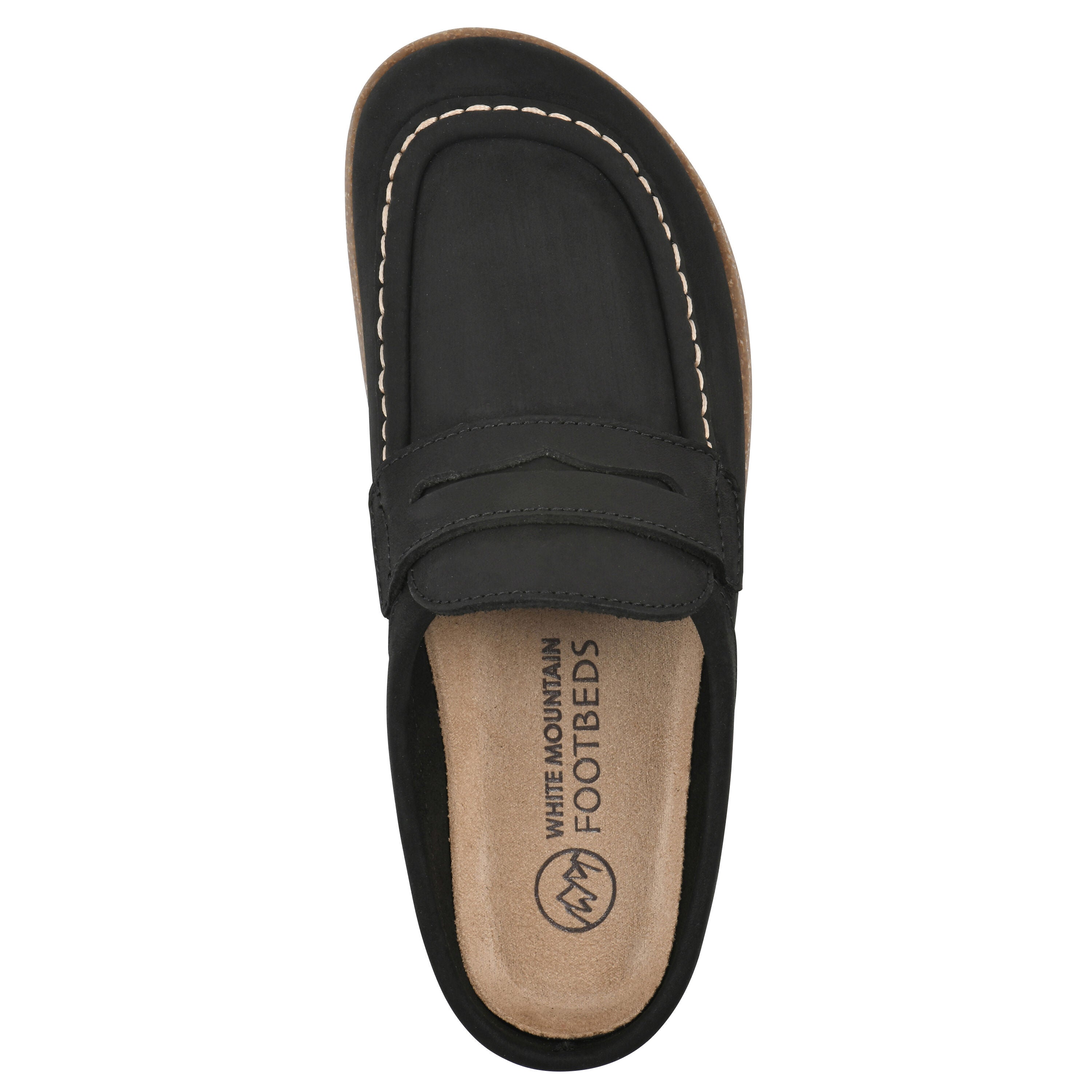 Brinlee Footbeds Clog, BLACK NUBUCK, alternate image number 4