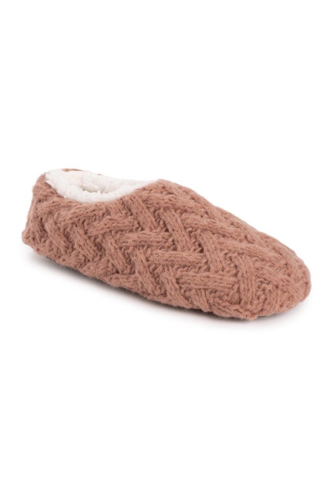 Sweater Knit Ballerina Slipper, DUSTY PINK, hi-res image number null