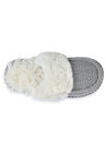 Textured Knit Moccasin Scuff Slipper, , alternate image number null