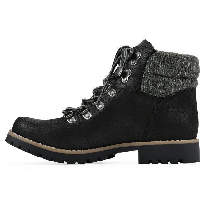 Pathfield Lace-Up Bootie, BLACK FABRIC, alternate image number 3