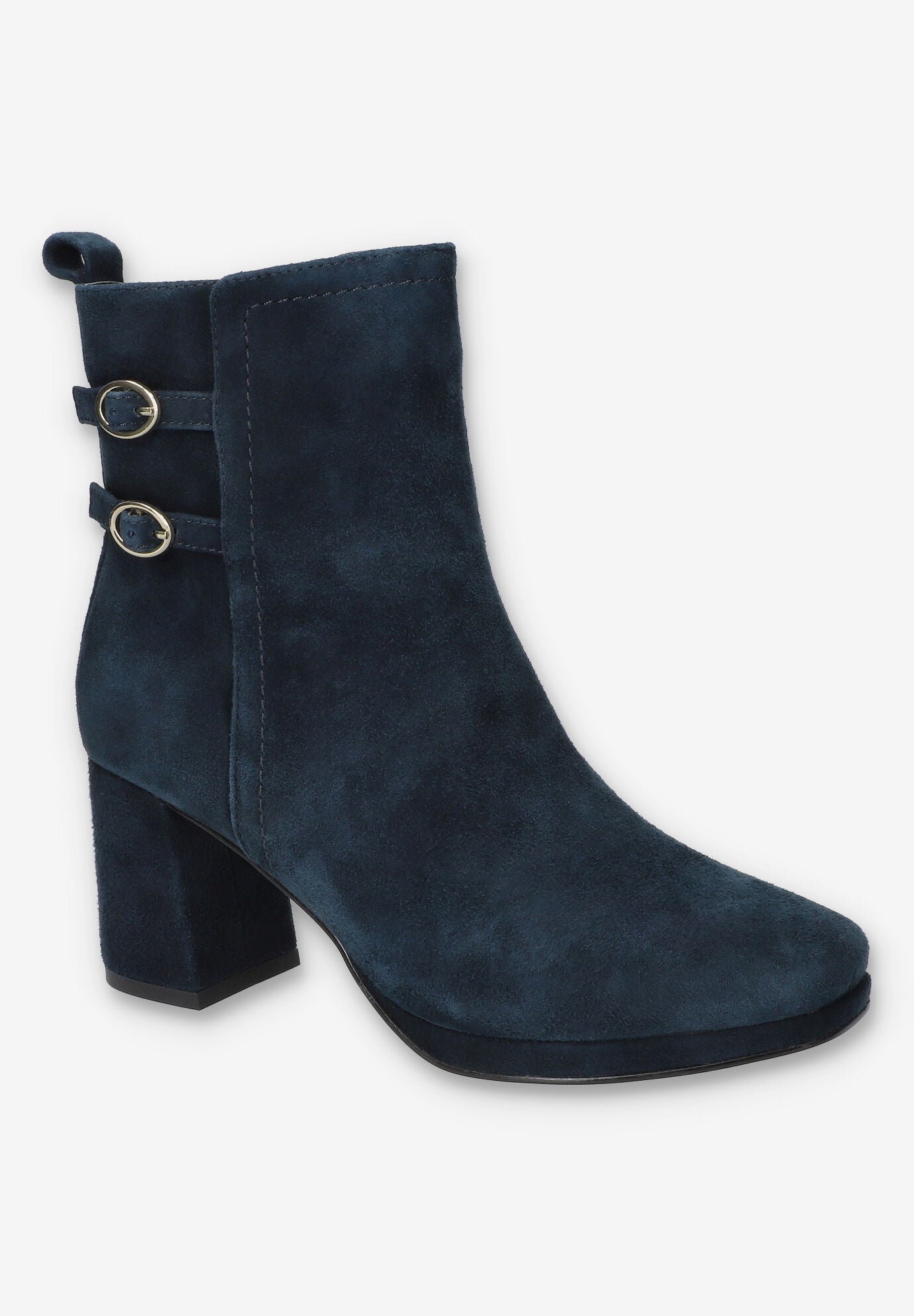 Orchard Sqaure Toe Ankle Boot, NAVY SUEDE LEATHER, hi-res image number 0